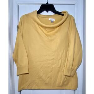 Christopher & Banks Women’s Sweater Mustard Yellow Sz L